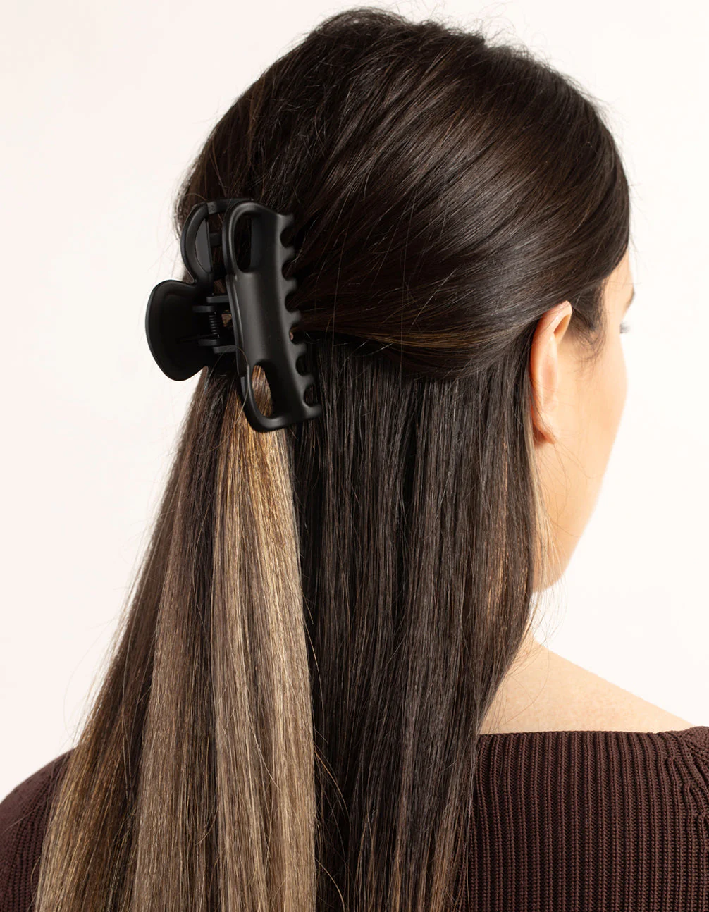 Black Bow Hair Claw Clip - Image 2