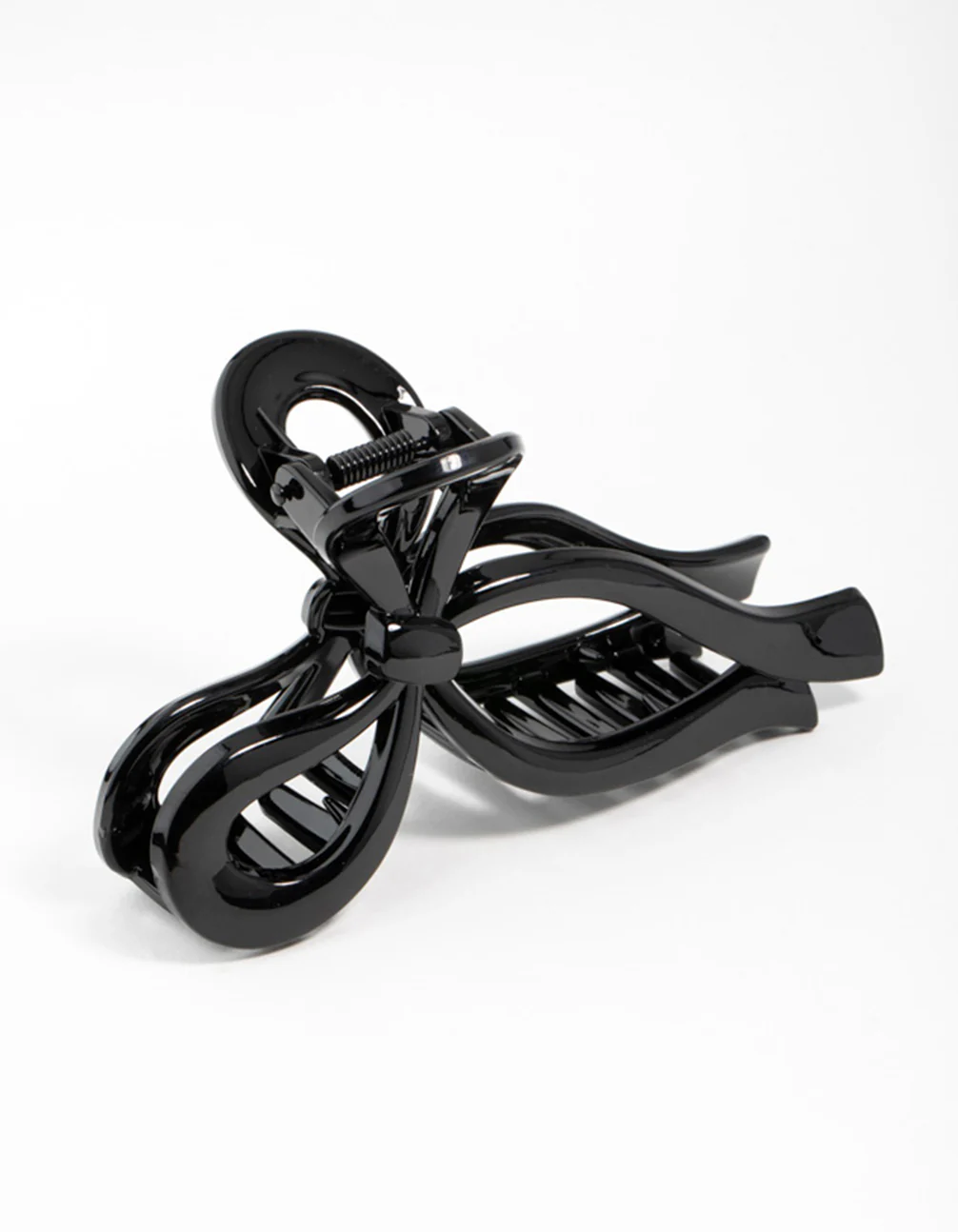 Black Bow Hair Claw Clip - Image 2