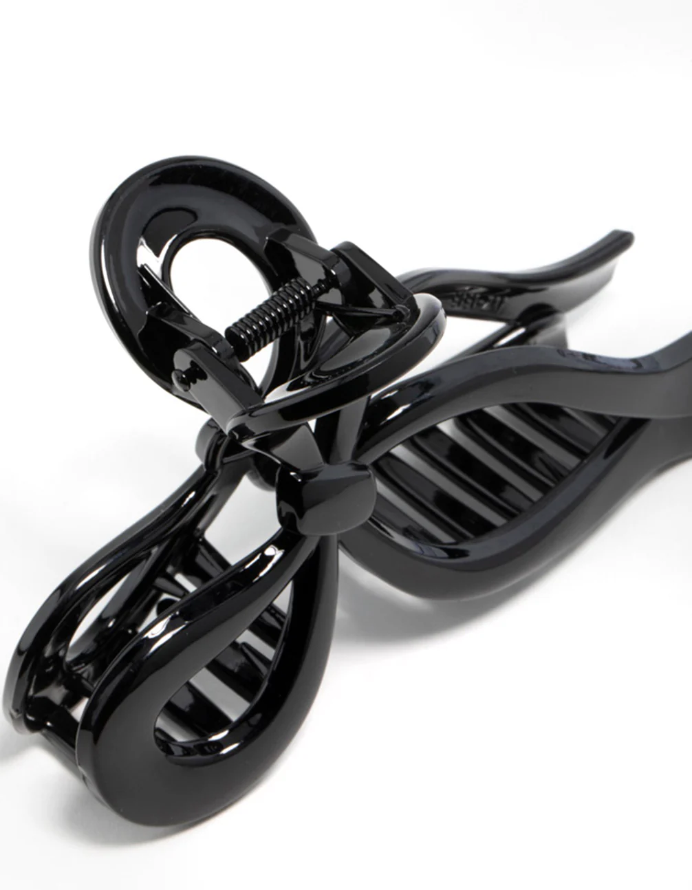Black Bow Hair Claw Clip - Image 3