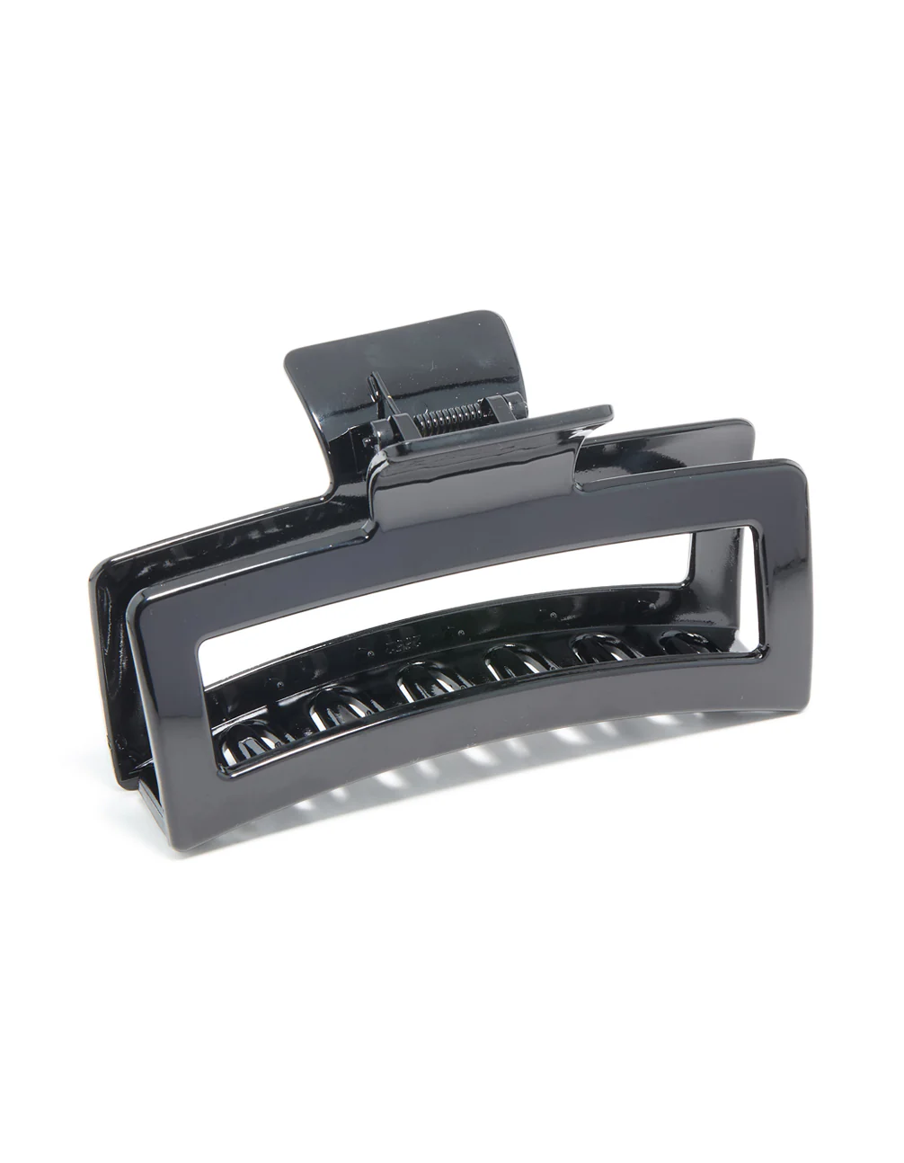 Black Coated Shiny Extra Large Claw Clip - Image 2
