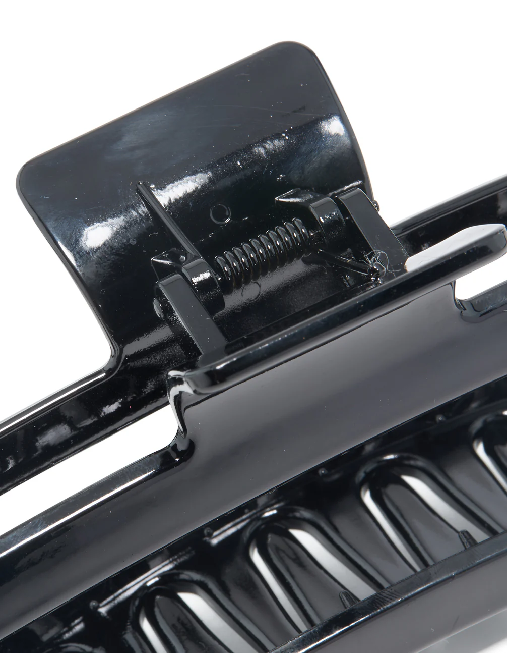 Black Coated Shiny Extra Large Claw Clip - Image 3