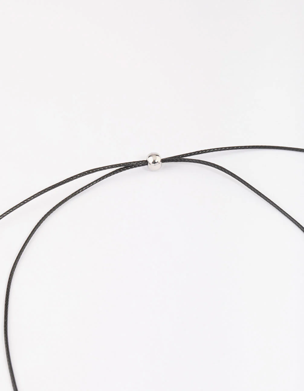 Black Cord Evil Eye Pendant Necklace - Image 3
