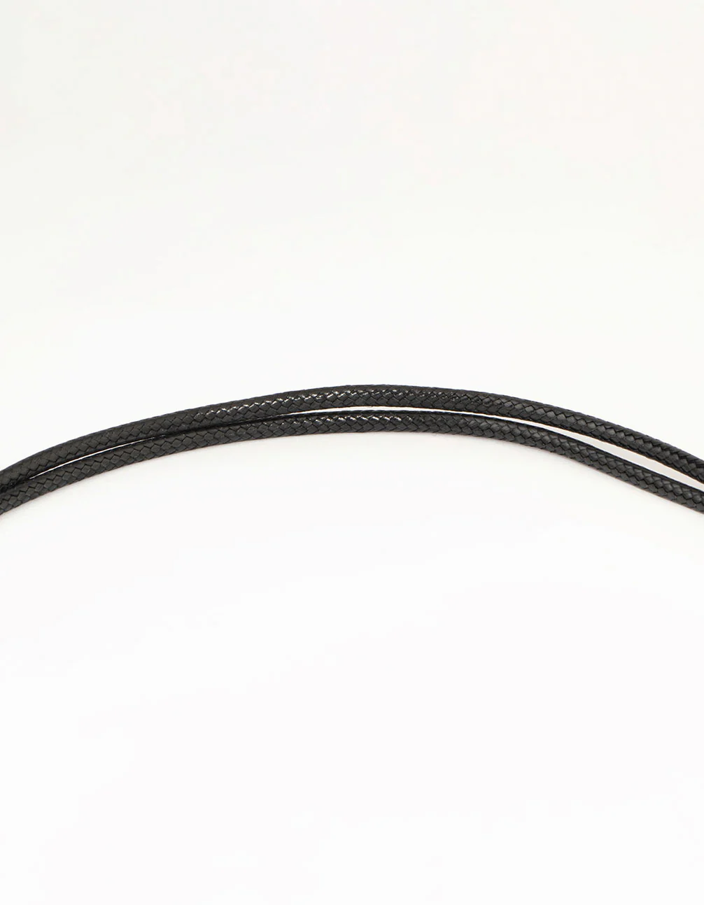 Black Cord & Gold Tassel Necklace - Image 3