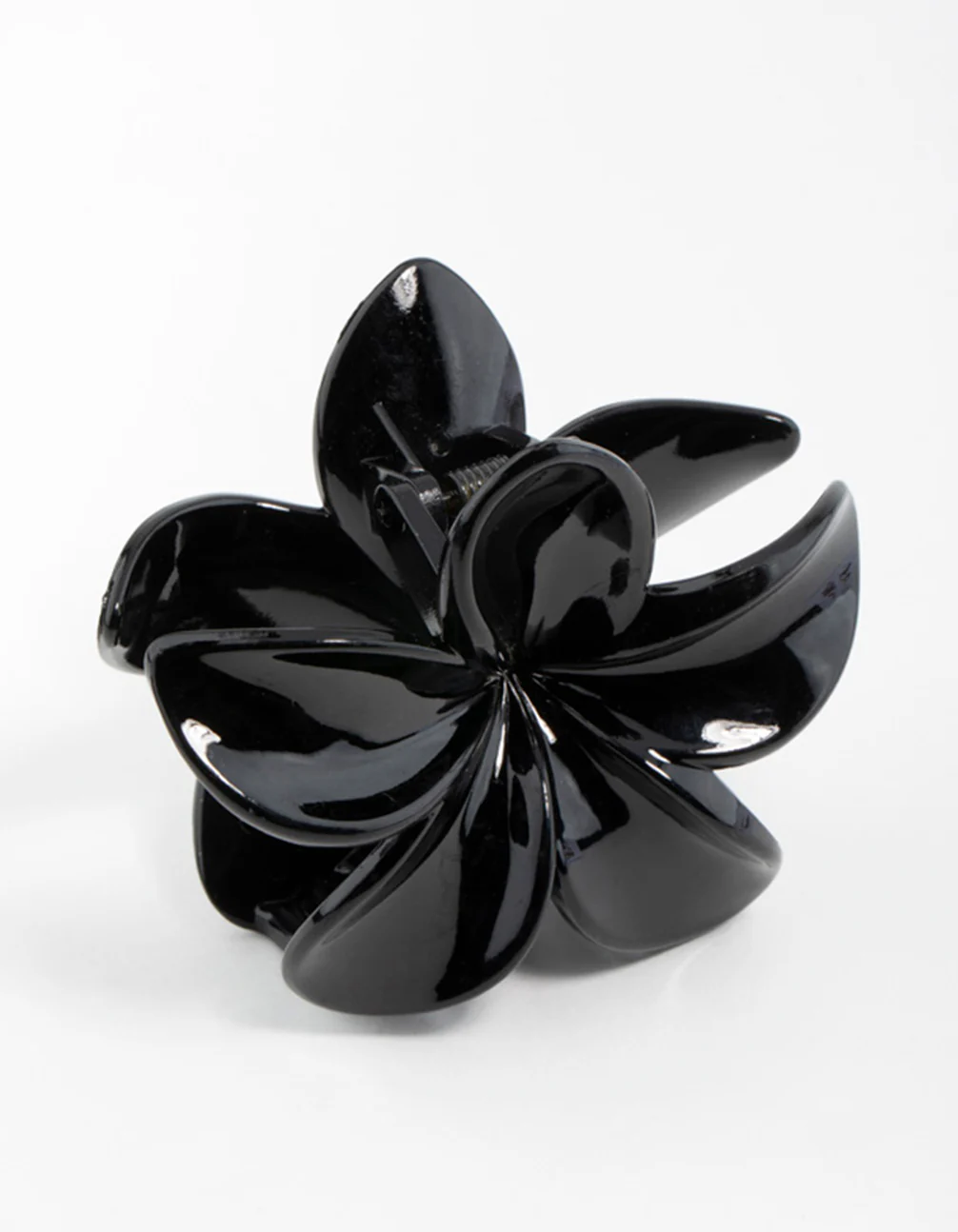 Black Frangipani Hair Claw Clip - Image 2