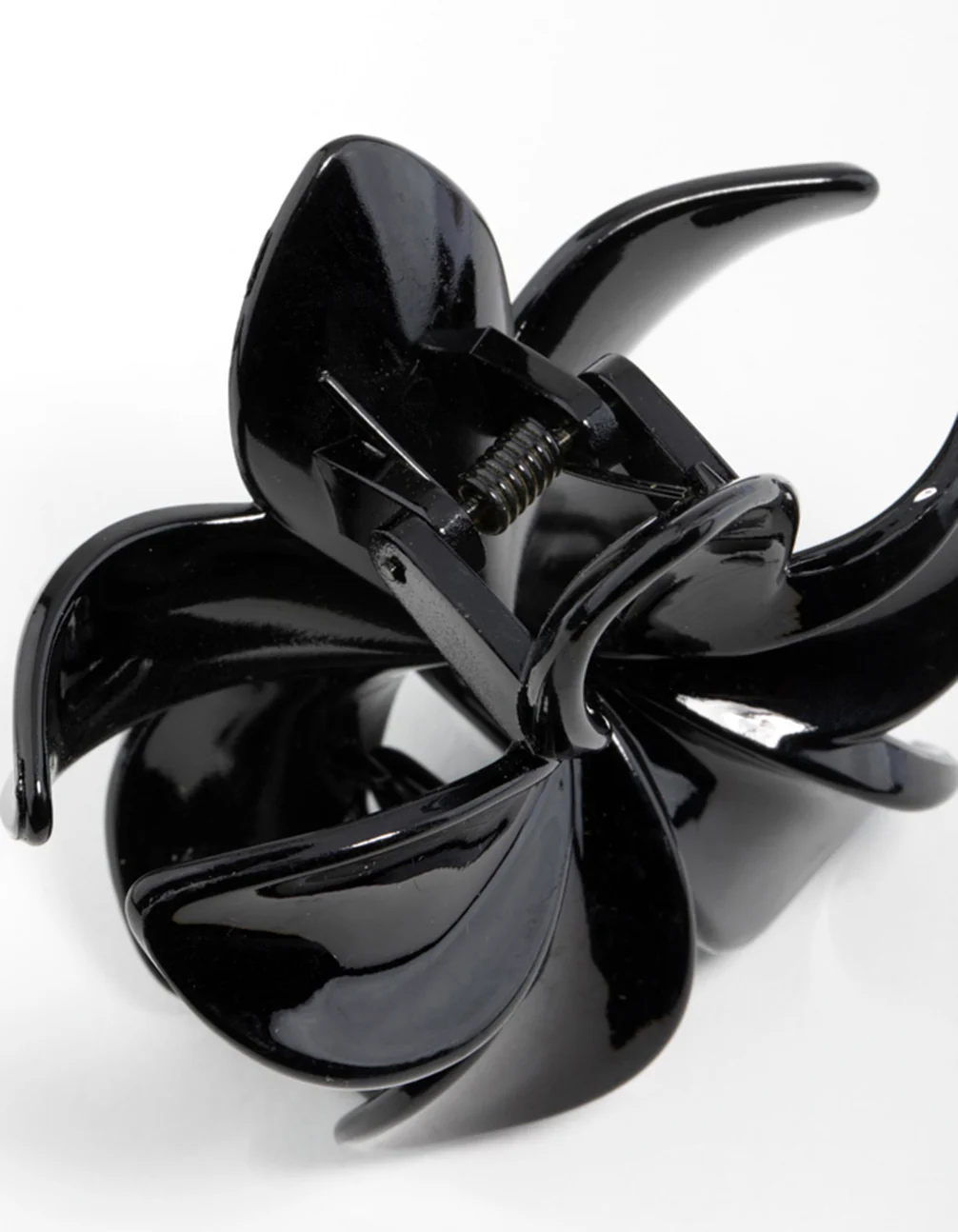 Black Frangipani Hair Claw Clip - Image 3