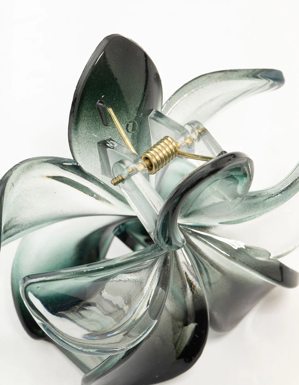 Black Frangipani Flower Claw Clip - Image 3