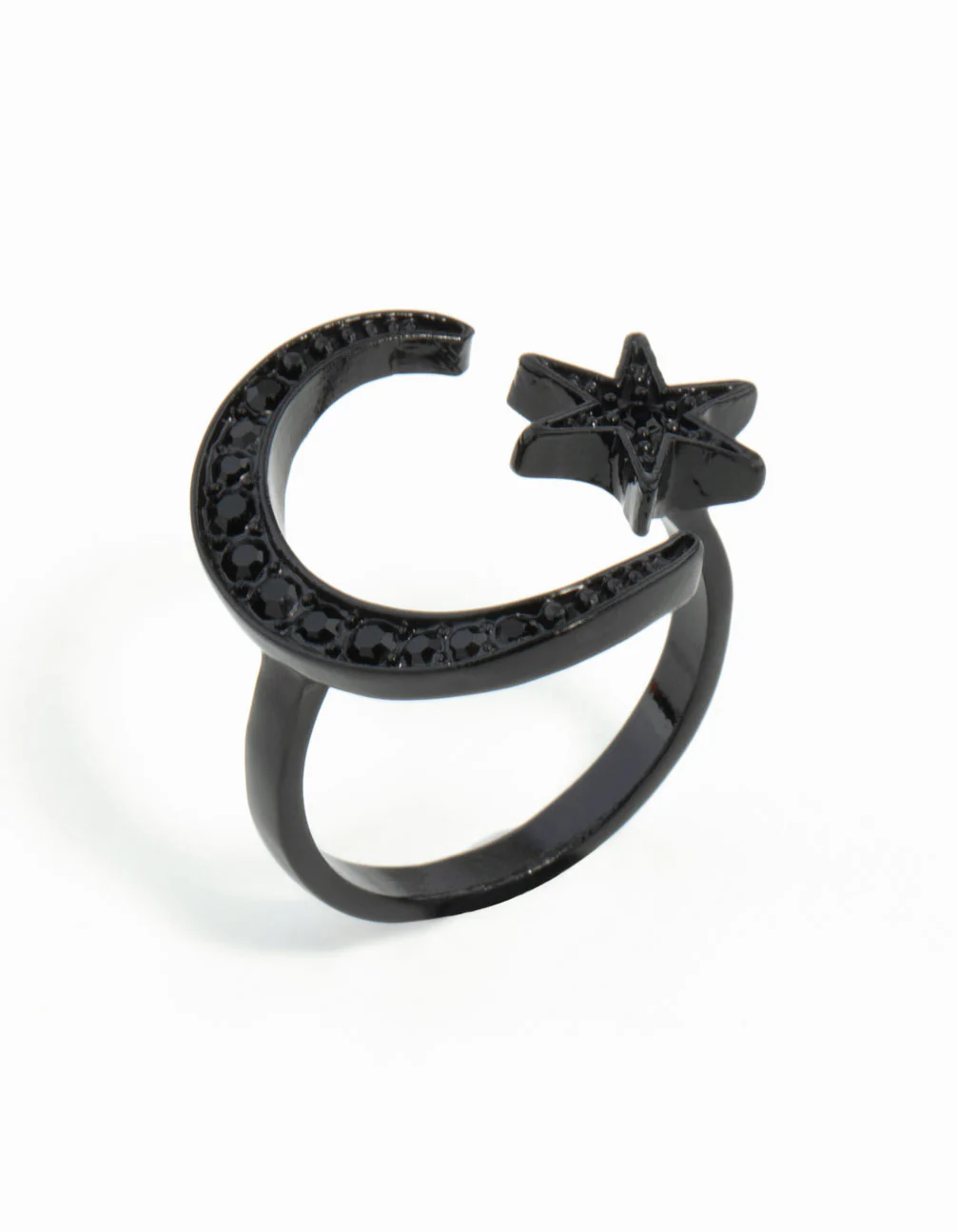 Black Star Moon Ring - Image 2