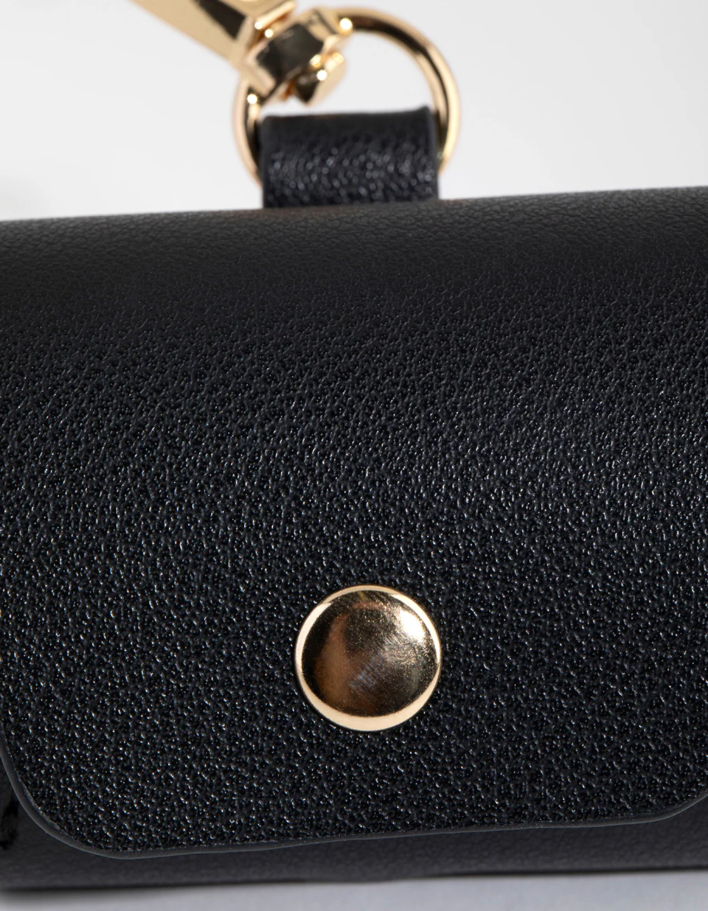 Wide Black PU Leather Earpod Case - Image 2