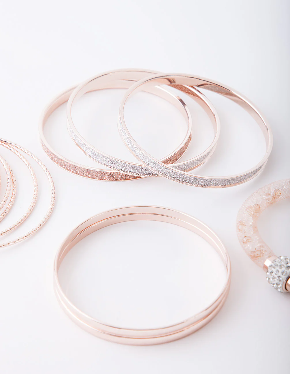 Dressy Mesh & Glitter Bangle Pack - Image 3