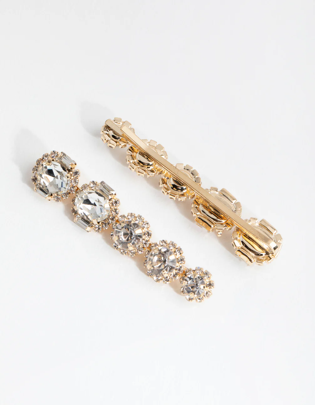 Gold Diamante Surrounded Pack Clips - Image 3