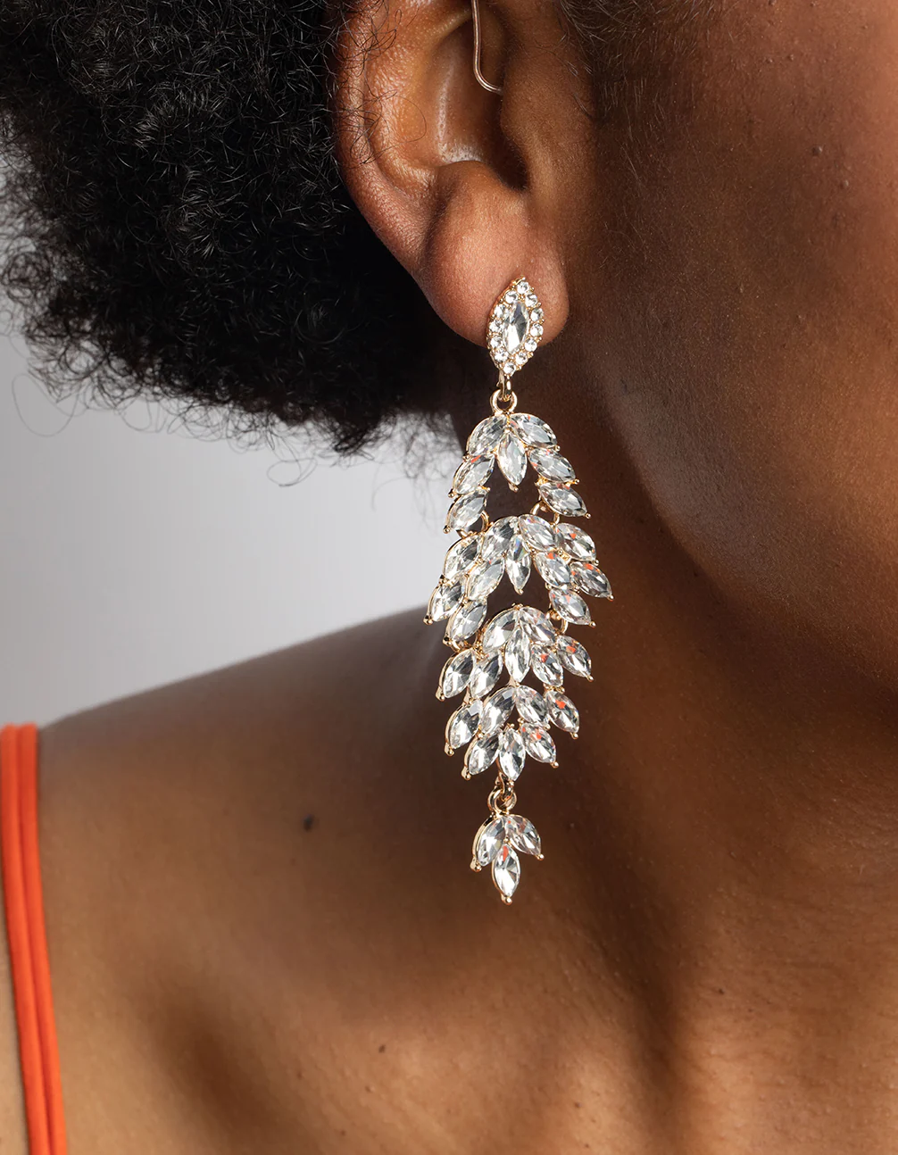 Navette Diamante Drop Earrings - Image 2