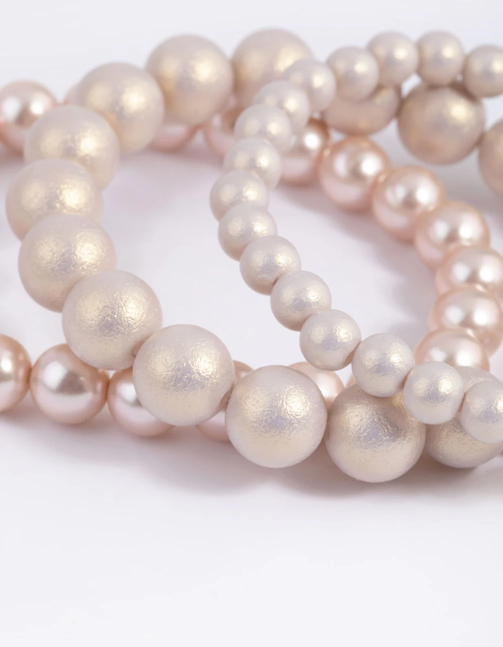 Gold Pearl & Bread Stretch Bracelet Pack - Image 3