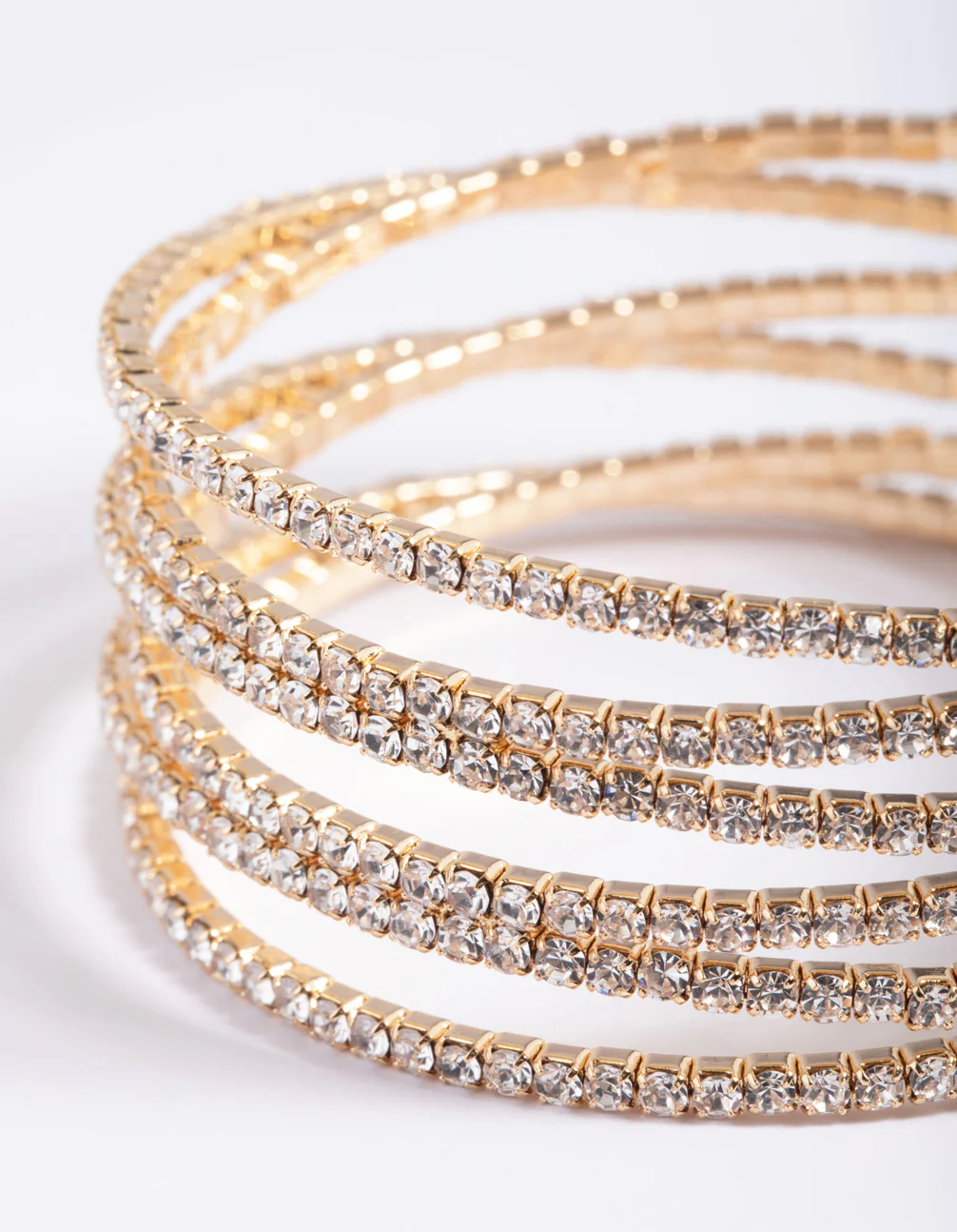 Gold Zig Zag Open Cuff Bracelet - Image 4