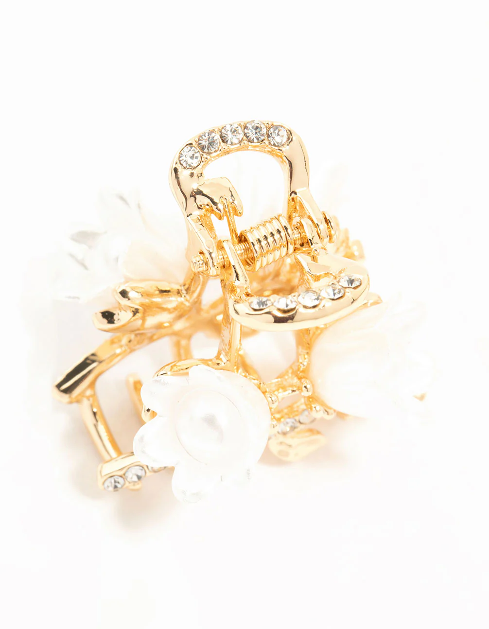 Gold Flower Mini Claw Clips 2-Pack - Image 2