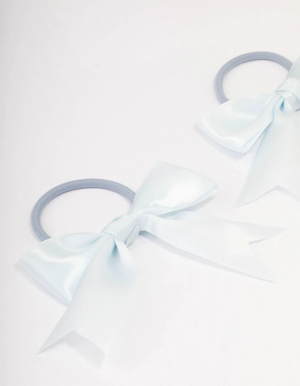 Blue Medium Bow Hair Tie Pack - Image 2