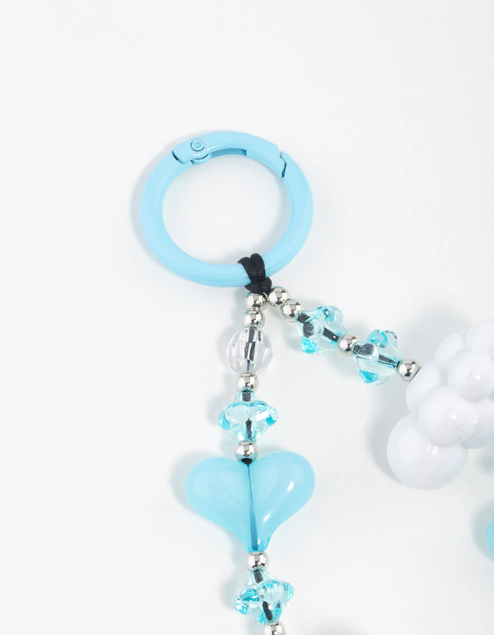 Blue  Cloud Heart Keychain - Image 3