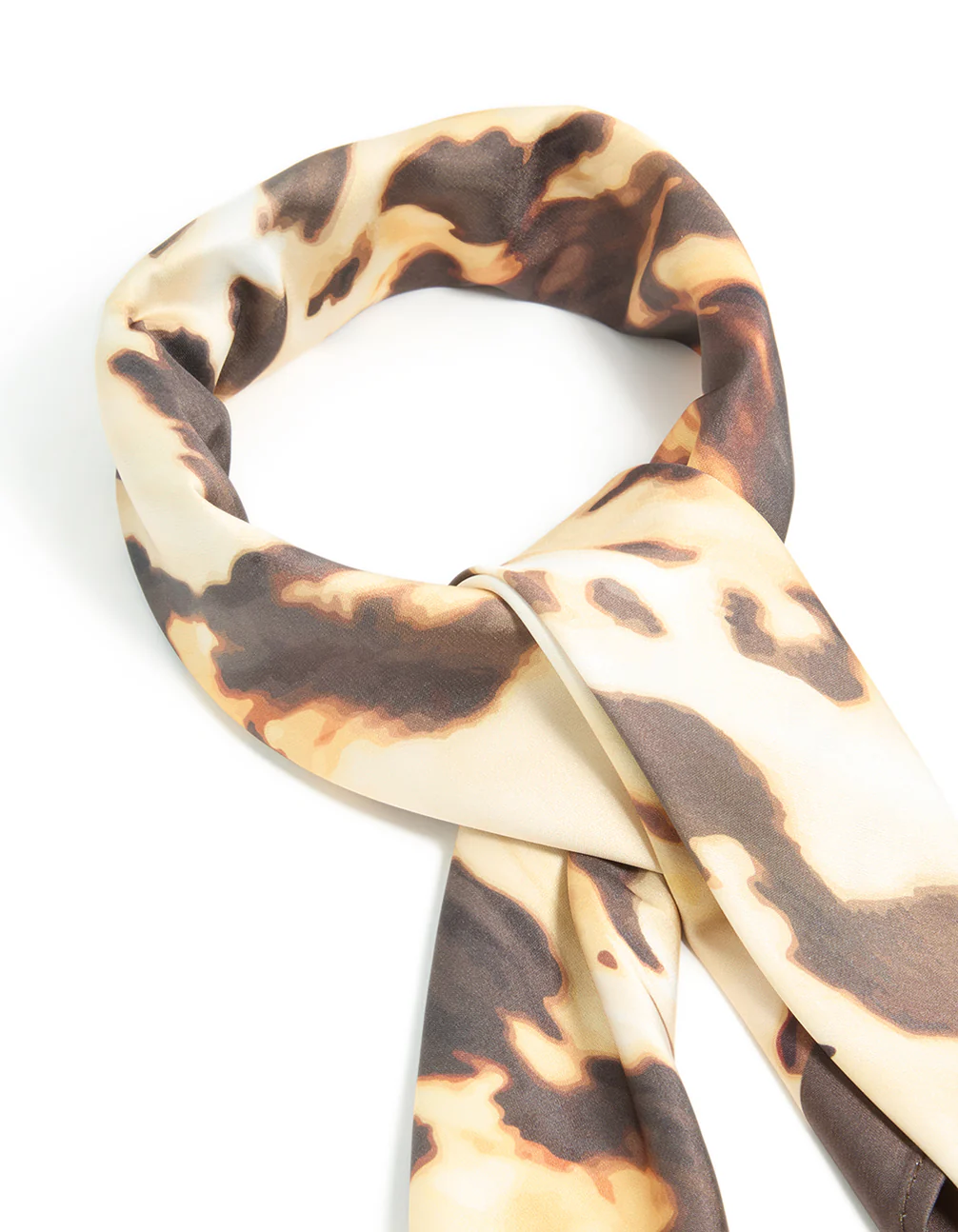 Blurred Leopard Print Fabric Scarf - Image 2