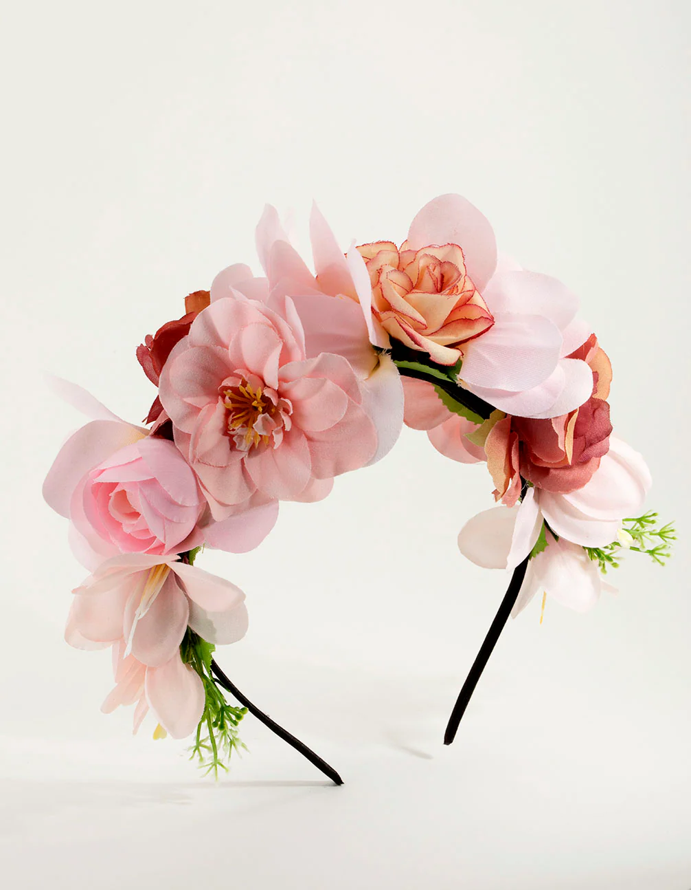 Blush Floral Crown Headband - Image 2