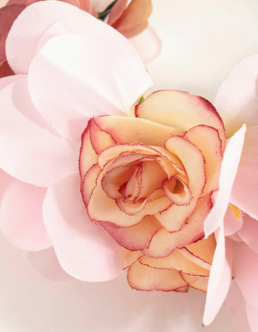 Blush Floral Crown Headband - Image 3