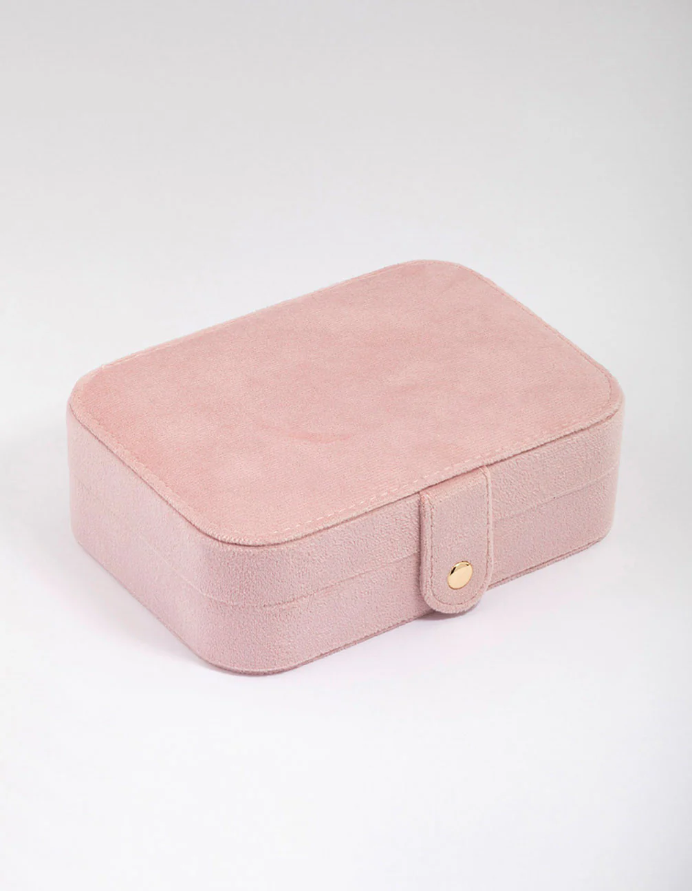 Blush Fabric Rectangular Jewellery Case - Image 3