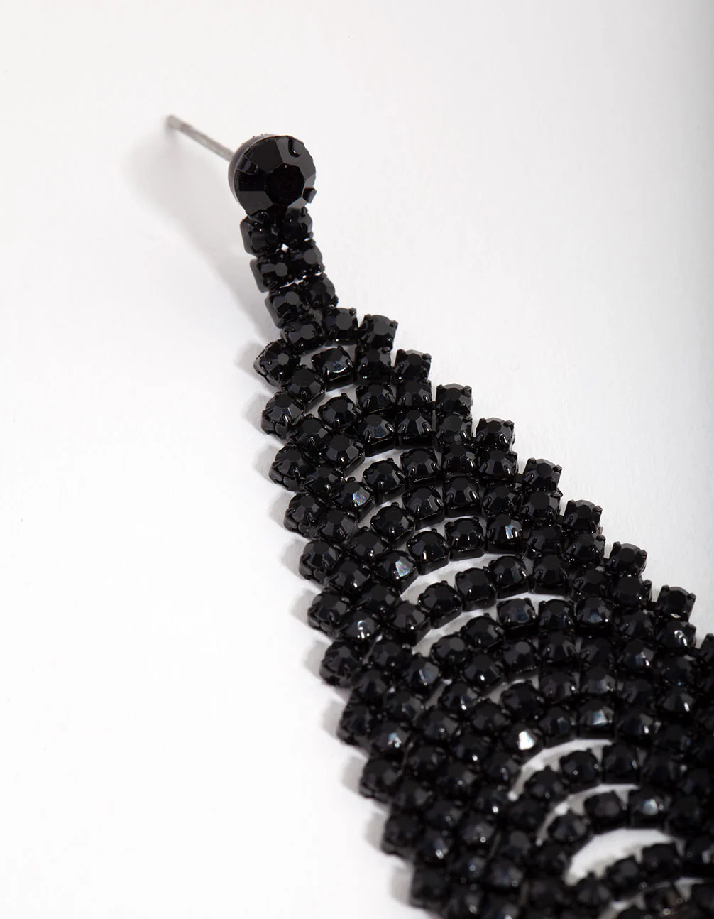 Matte Cup Chain Waterfall Earrings - Image 3