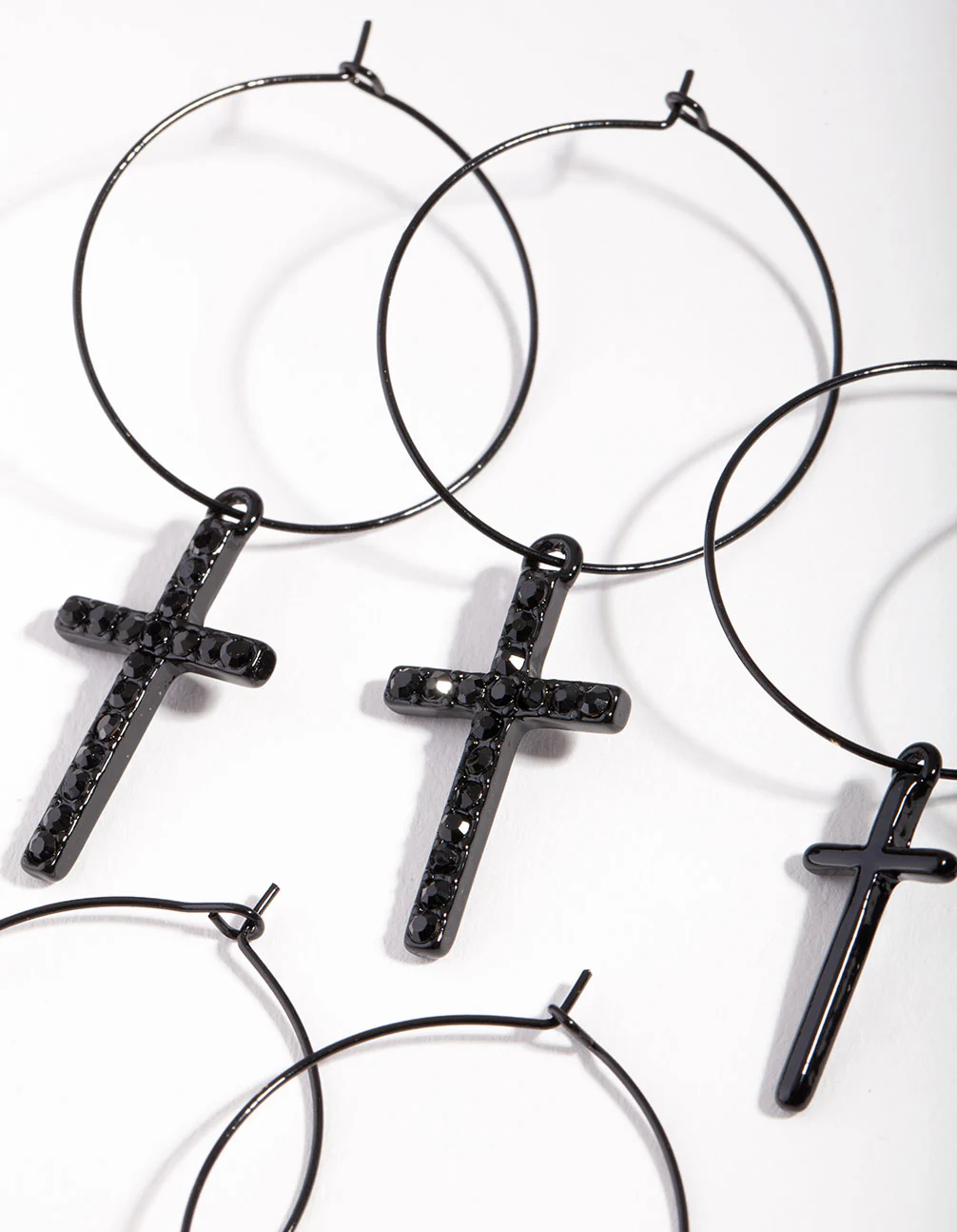 Black Cross Earring Pack - Image 2