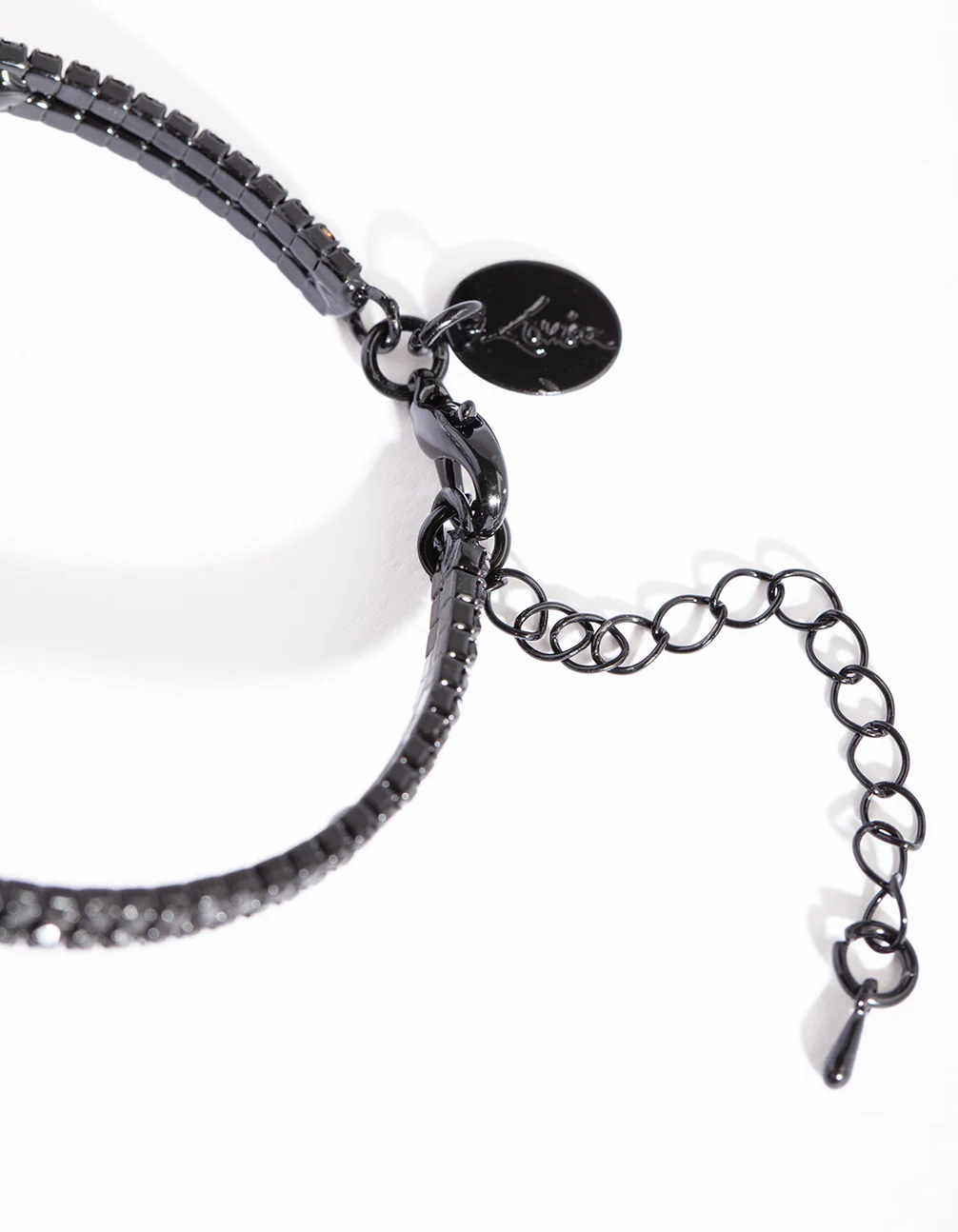 Black Diamante Hand Chain - Image 3
