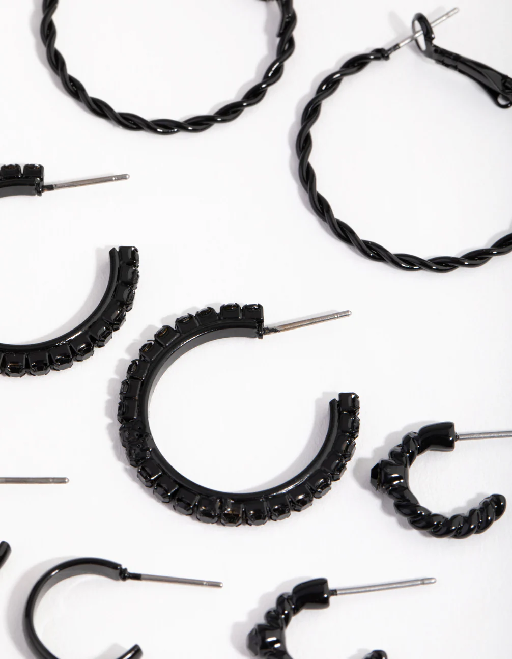 Matte Multi Choice Hoop 6-Pack Earring - Image 2