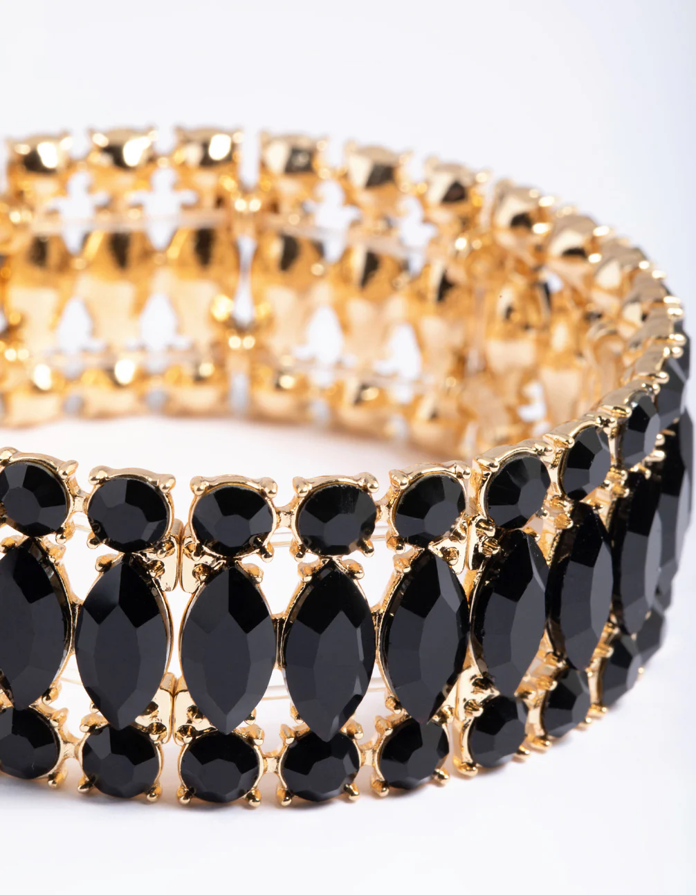 Gold Marquise Stone Bracelet - Image 3