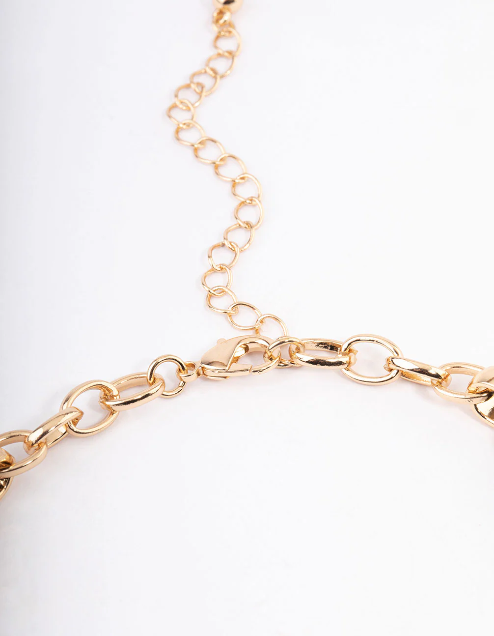 Black Mixed Oval Link Necklace - Image 3