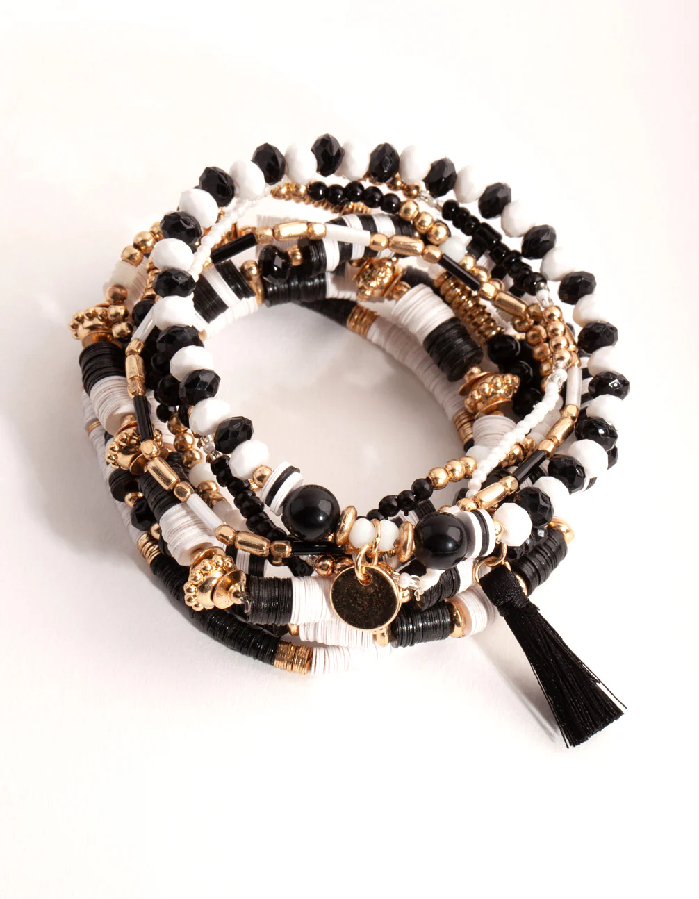 Gold Stretch Multi Bracelet - Image 2