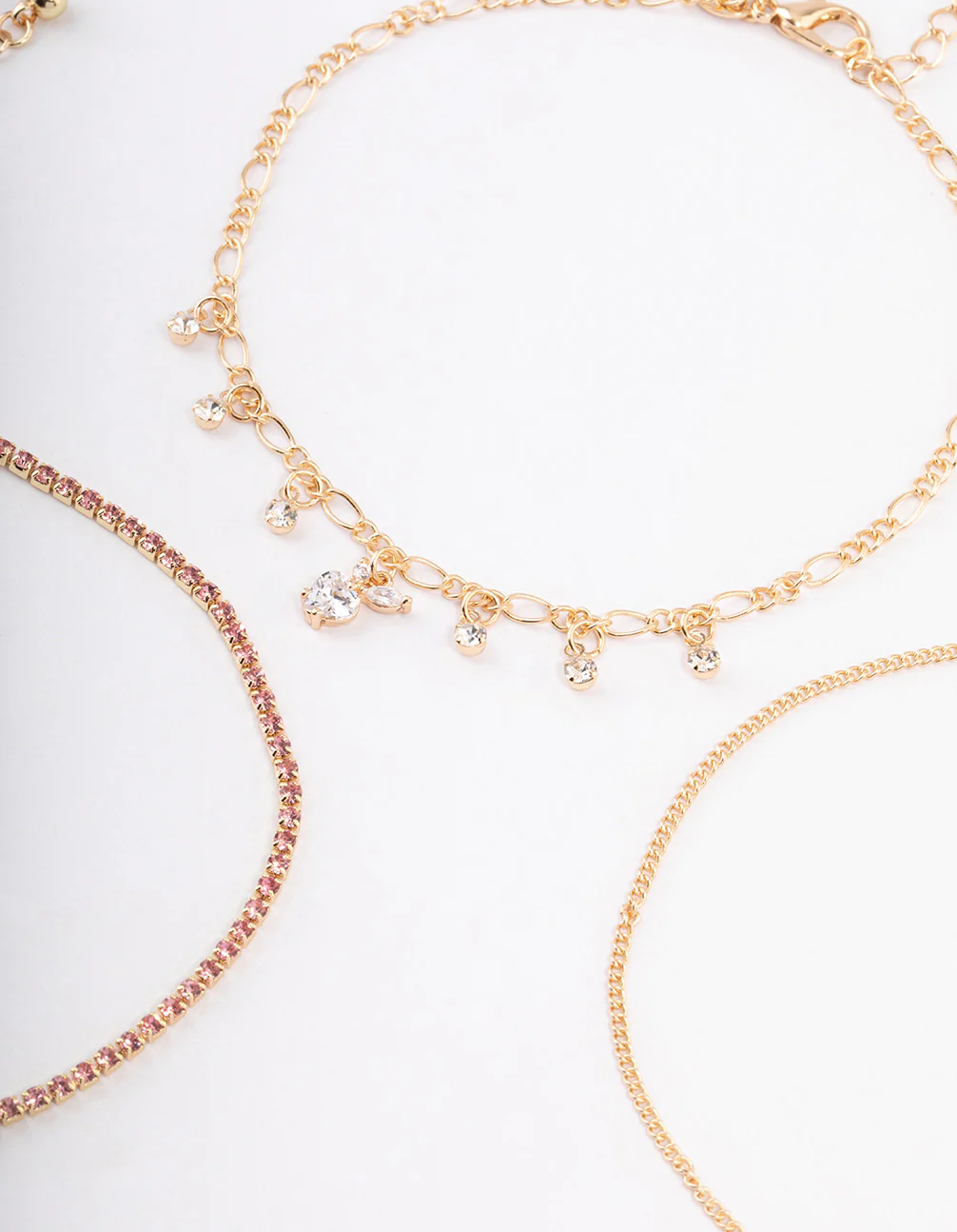 Gold Cup Chain Apple Anklet Pack - Image 2