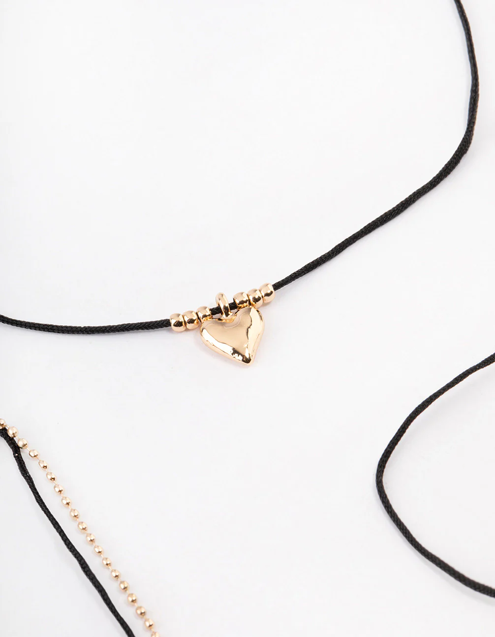 Gold Cord Puffy Heart Anklet Pack - Image 2