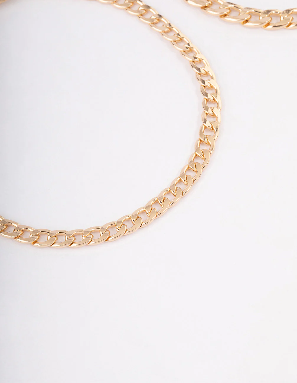 Gold Mixed Chunky Cable Anklet Pack - Image 3