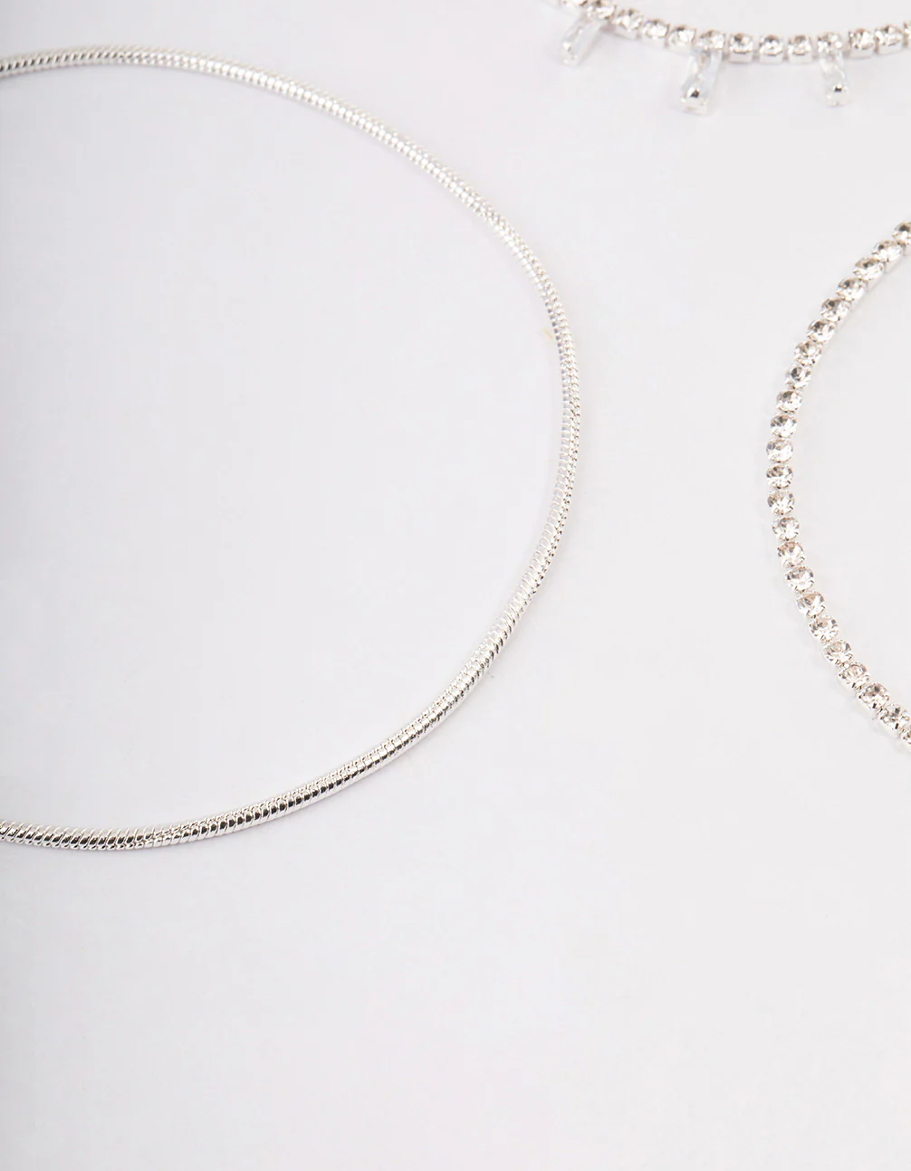 Silver Cup Chain Baguette Anklet Pack - Image 3