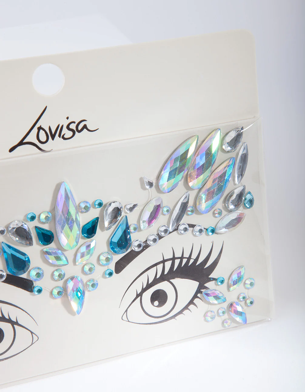Blue Mermaid Face Jewels - Image 2