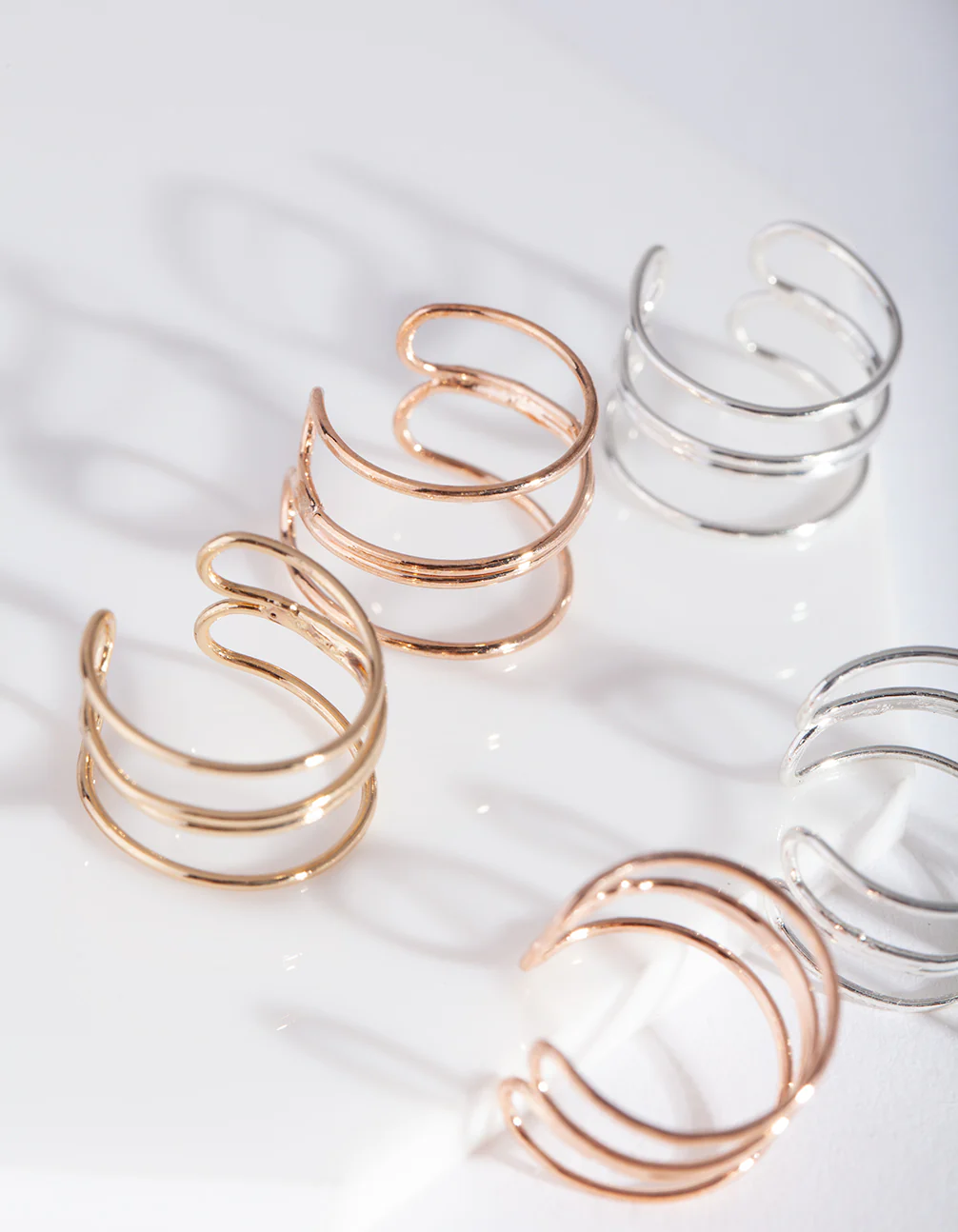 Fine Modern Cuff Toe Ring Pack - Image 2