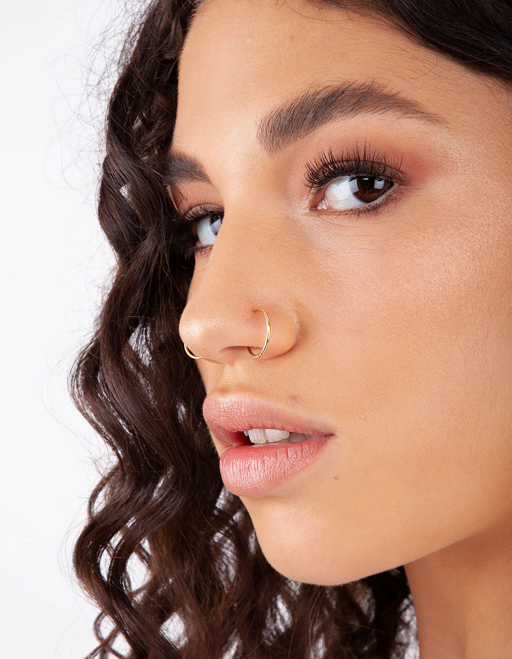 Mixed Metal Plain Faux Body Hoops - Image 2