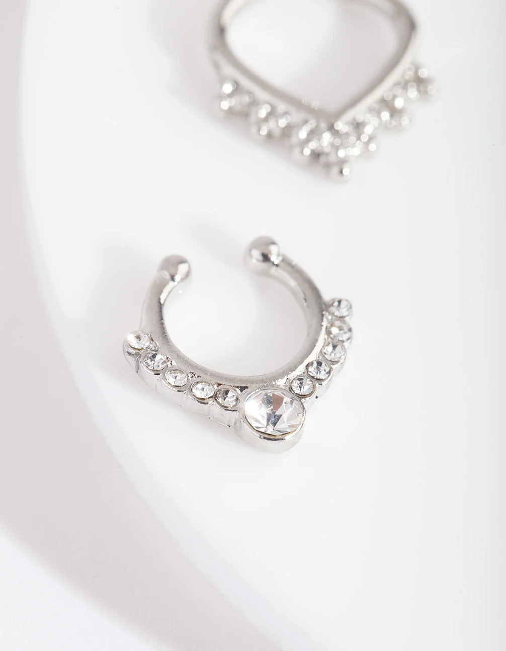 Surgical Steel Bohemian Diamante Fake Septum Pack - Image 3