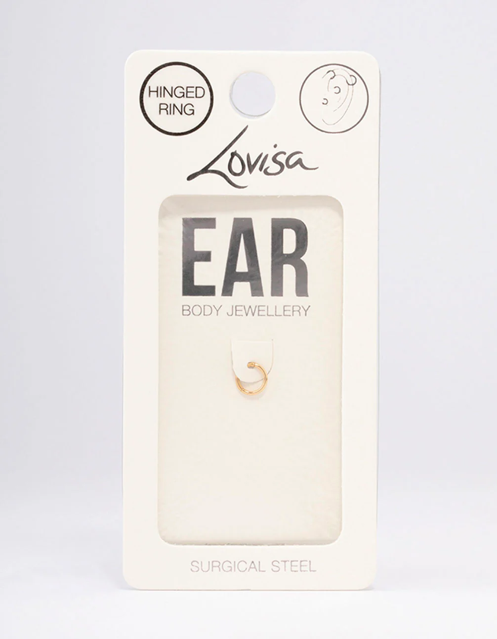 Gold 5mm Micro Clicker Earring - Image 3