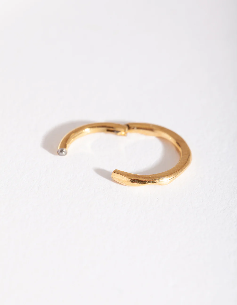 Gold Twisted Clicker Earring - Image 3