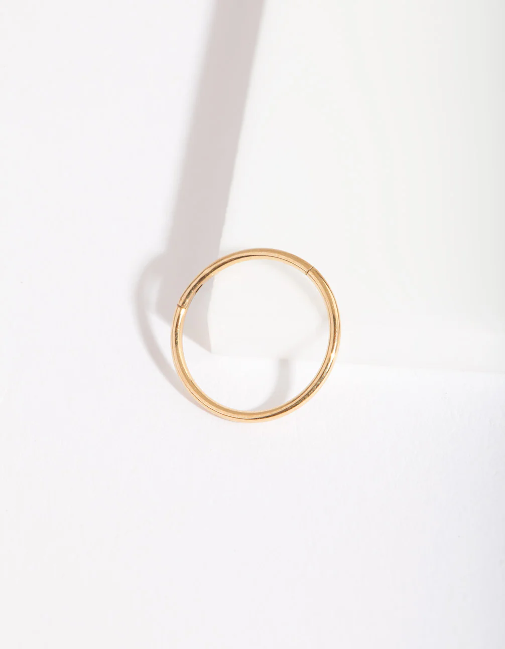 Gold Fine 10mm Clicker Earring - Image 3