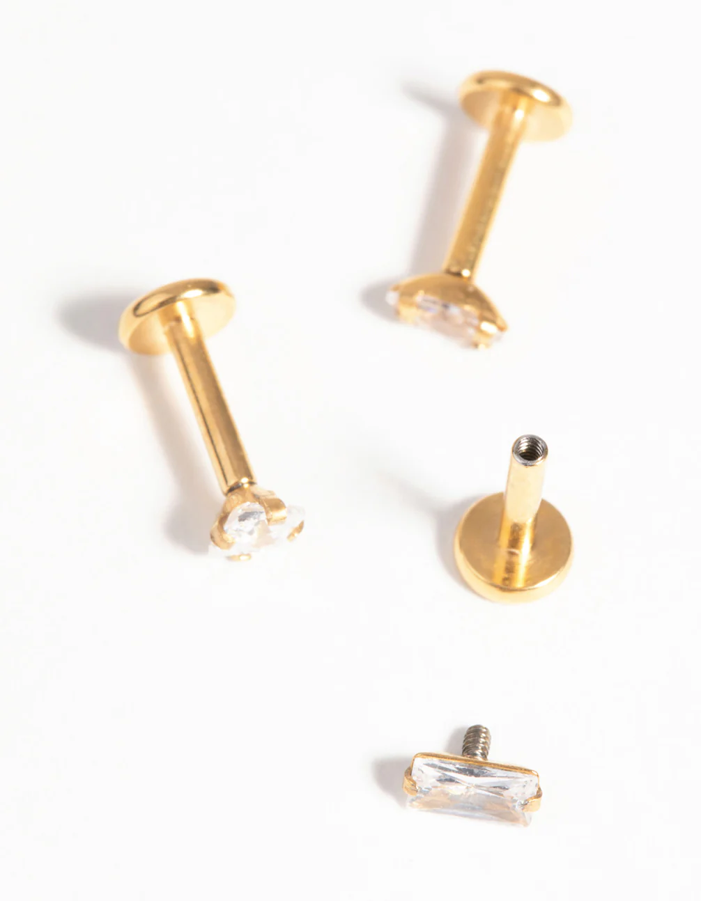 Gold Plated Surgical Steel Diamante Flat Back Pack - Image 3