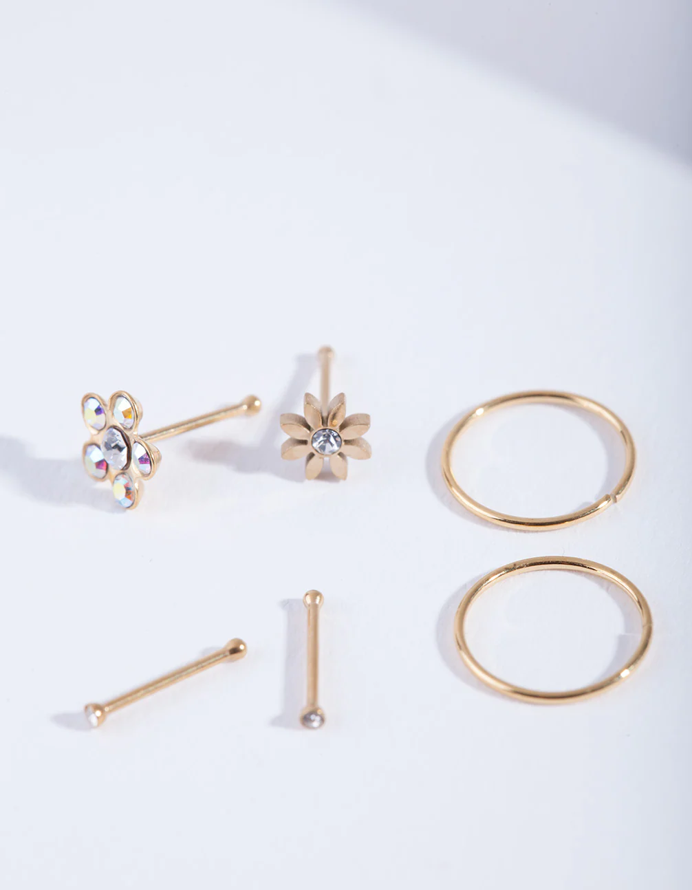 Gold Flower Nose Jewellery 6-Pack - Image 3