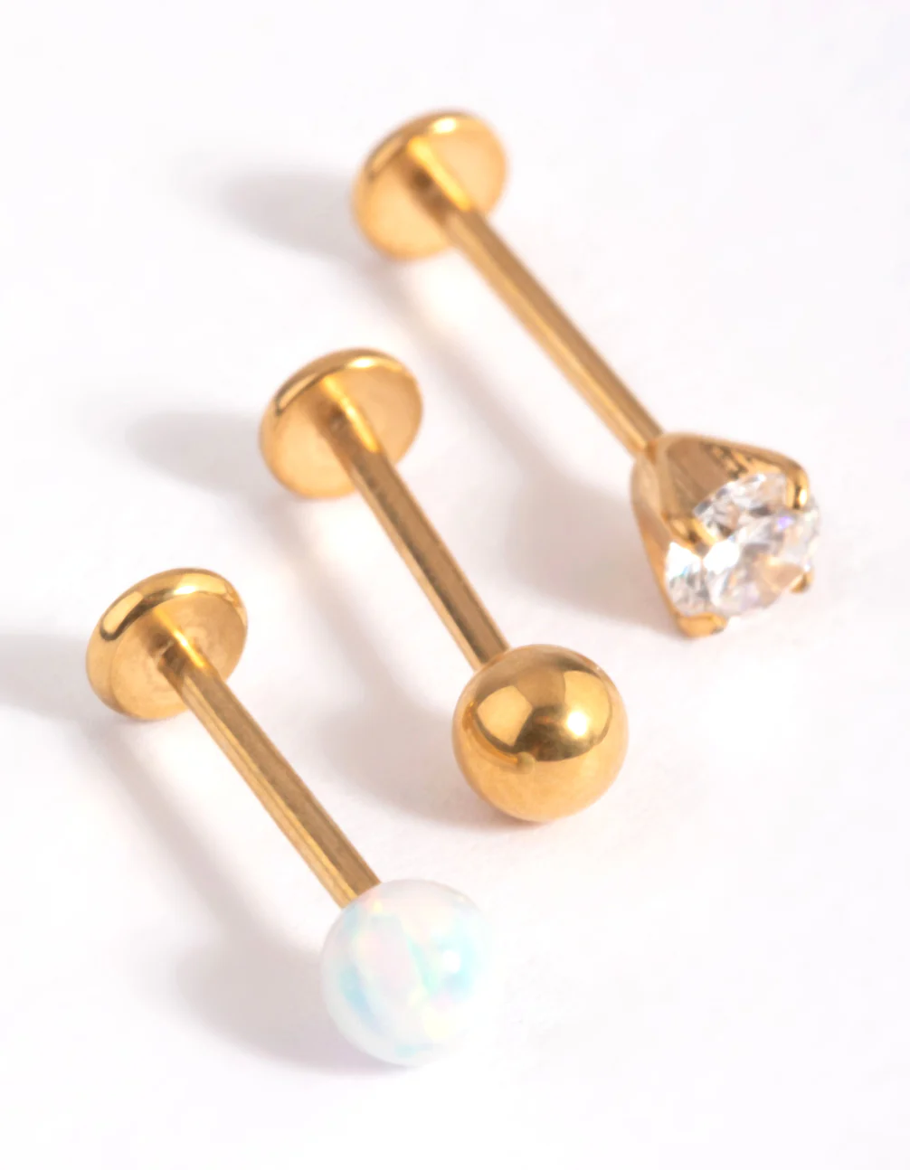 Gold Surgical Steel Opal Flat Back Pack - Image 2