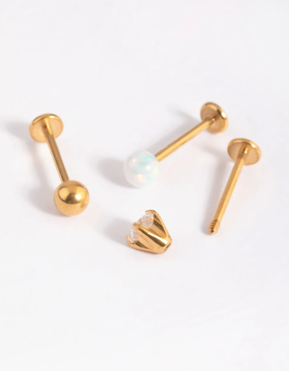 Gold Surgical Steel Opal Flat Back Pack - Image 3