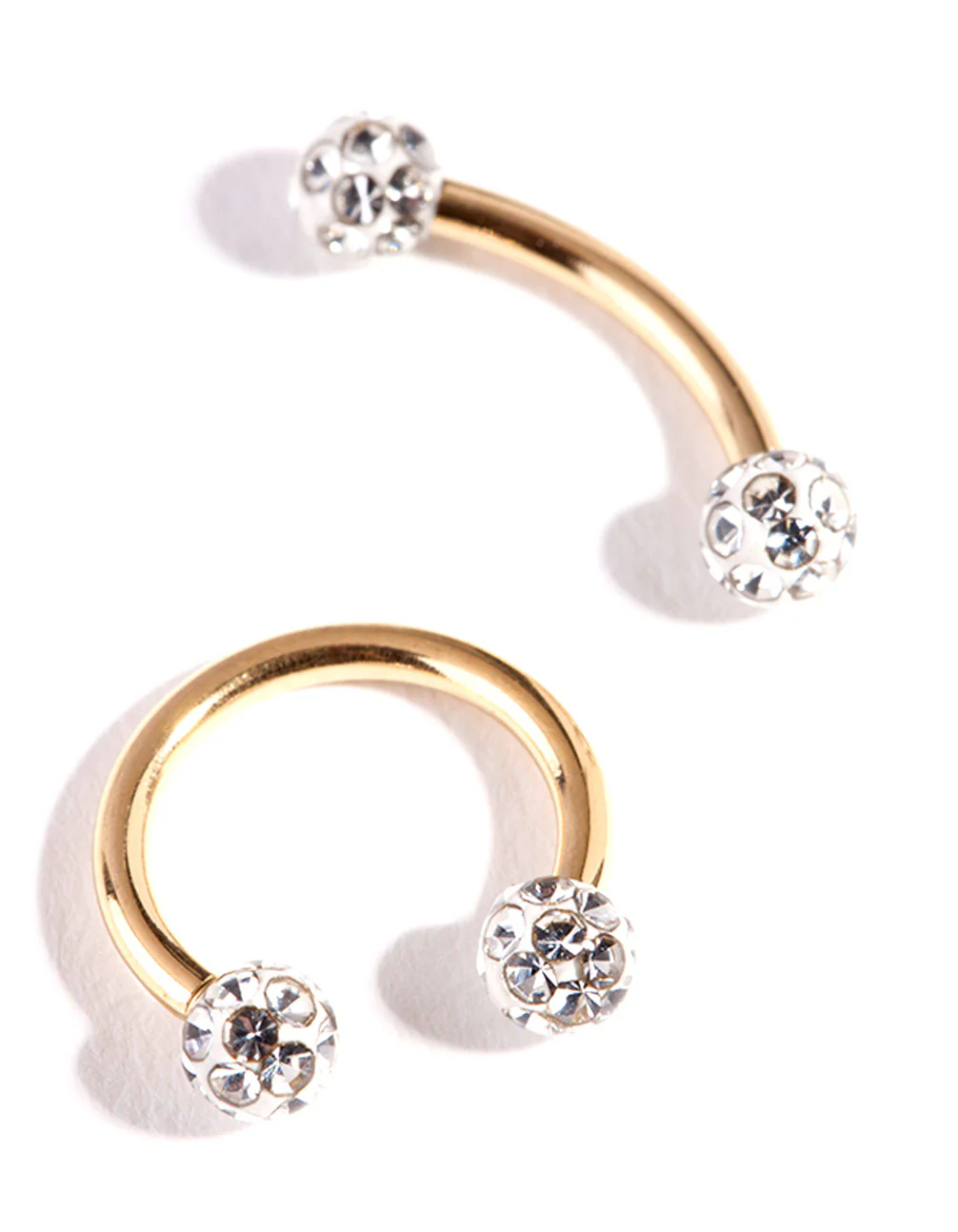 Surgical Steel Gold Horseshoe Earring Pack - Image 2