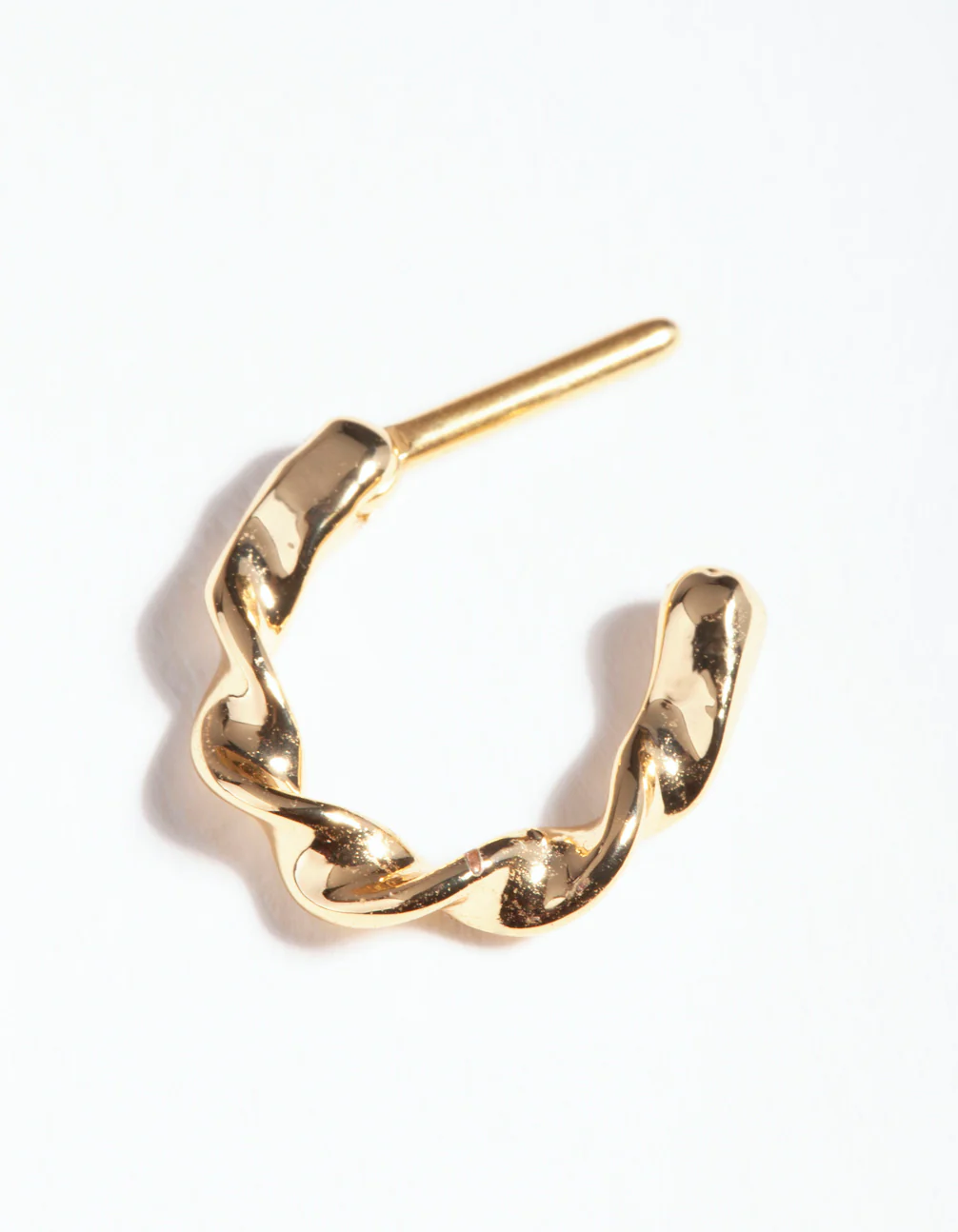 Gold Surgical Steel Twist Septum Ring - Image 3
