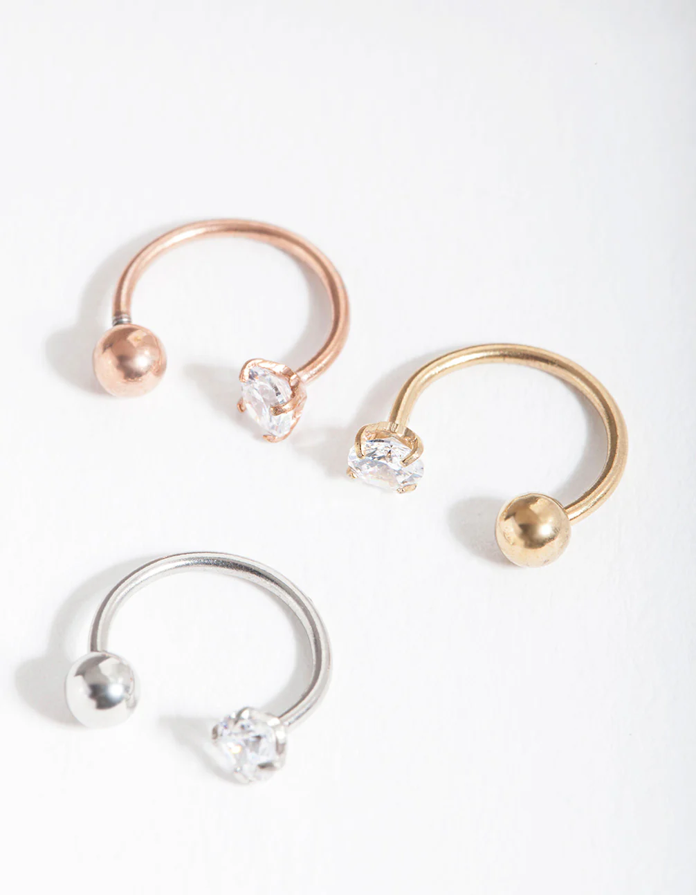 Surgical Steel Cubic Zirconia Horseshoe Pack - Image 2