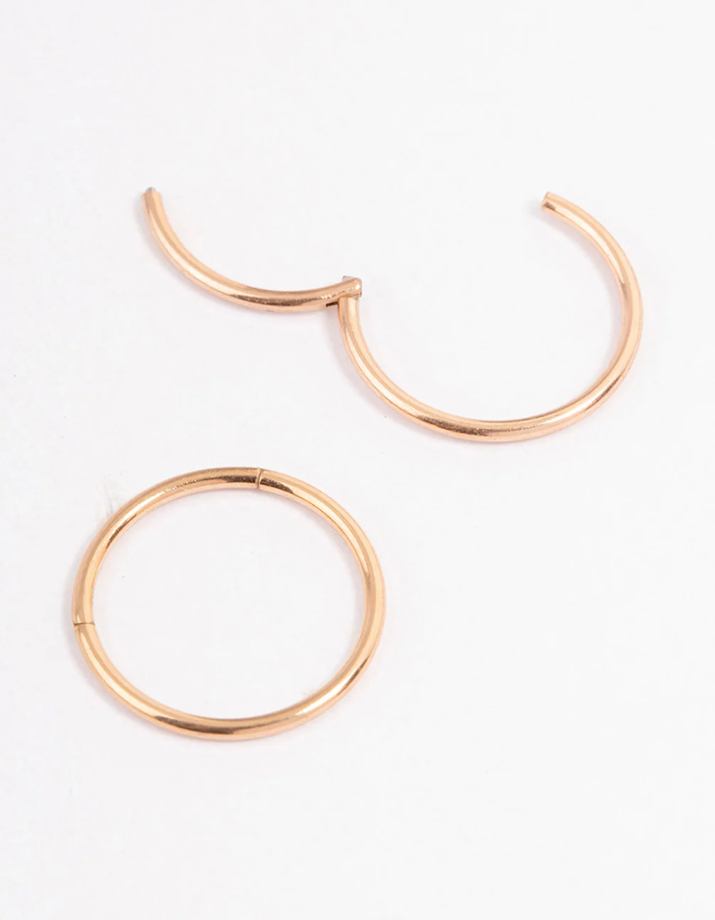 Surgical Steel Fine Sleeper Earrings 10mm - Image 2
